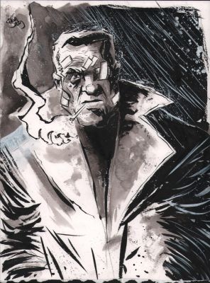 Shawn Daley | Marv (Sin City) Ink & Wash Commission - Signed | Anthony’s Comic Book Art