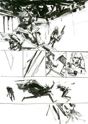 Ashley Wood | Metal Gear Solid Page of Published Original Art | Scott Eder