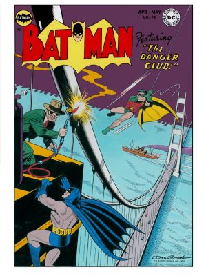 Dick Sprang | Sprang, Dick - Batman #76 (1953) Cover Recreation - Batman & Robin Vs Danger Club - 1990 | Cool Lines Art