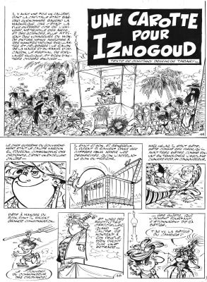 Tabary | IZNOGOUD, planche originale 1 Une carotte pour Iznogoud | Galerie Napoléon