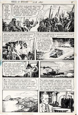 Alfredo Alcala | Alcala, Alfredo - House of Mystery #219 Pg 5 - Natives Revolt Against Nazi’s 1973 | Cool Lines Art