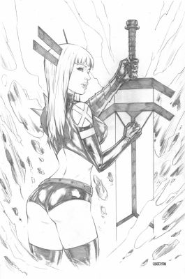 Jordan Gunderson | Magik Pinup Marvel X-Men | TDArt