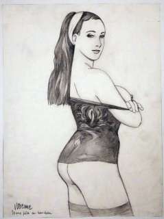 Verenne Alex Jeune... | VERENNE Alex Jeune fille au bandeau Mine de plomb... | Vermot et Associés