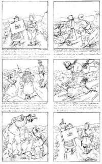 CHRISTOPHE. Â« La Victoire de Petit Pierre Â». Encre de Chine noire sur | Tessier Sarrou