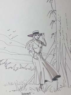 Berthet, Philippe - Dessin original - Femme | Catawiki