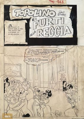 Giulio Chierchini | Tavola originale - Topolino e i furti alla reggia - Topolino n. 953 | Finarte