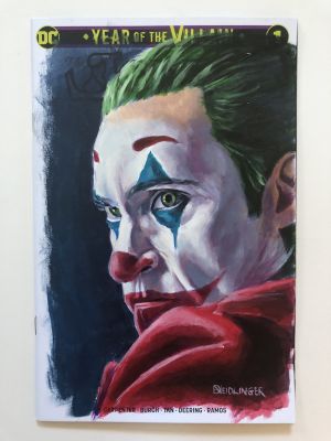 Dan Neidlinger | Joaquin Phoenix Joker Painted Sketch Cover | Raremarq (Buy It Now)