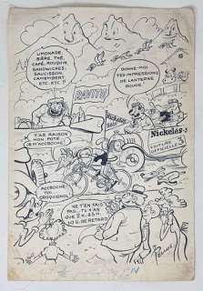 Pellos René (1900-1998)... | PELLOS René (1900-1998) Les Pieds Nickelés au Tour... | Art Richelieu