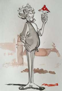 Munuera - Illustration originale en couleur - Spirou et Fantasio - Champignac | Catawiki