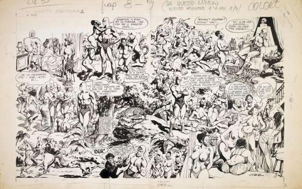 Guido Buzzelli | Lot 814 - L’Uomo Mascherato - Ti conosco, mascherina! | Finarte