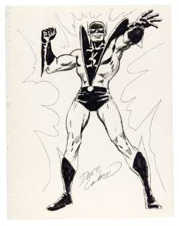 DAVE COCKRUM YELLOWJACKET & BOB LAYTON ANT-MAN ORIGINAL ART PAIR.