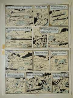 Bessy - Originele pagina - Het gevaarlijke konvooi (Nr. 9) - Page volante - Ã  l’encre - (1955) | Catawiki