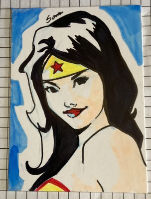 Samuel Silva | Wonder woman - Personal Sketch Card | Raremarq (Buy It Now)