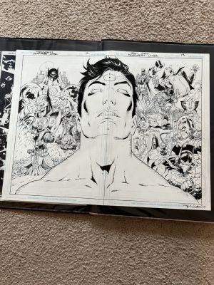 Tony Daniel, Tony Daniel | Death Metal Legend of the Dark Knights Interior Double Page Splash | ComicArtFans Classifieds