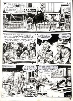 Gianluca Cestaro | Original page for Tex. Cm. 24x33. Ink. Mint. Code 2086. | Segni e Disegni