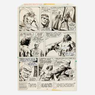 Ernie Chan and Rudy Nebres, Kull the Conqueror #25 Story Page 31 Original Art (Marvel Comics, 1977) | Landry Pop Auctions