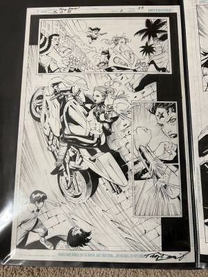 Tony Daniel | Justice League Vs Suicide Squad 2 Page 20 Tony Daniel Inks Over Pencils | ComicArtFans Classifieds