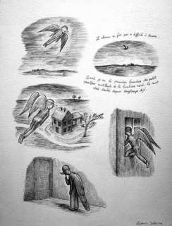 Ludovic Debeurme - LE CHEMIN Encre de Chine, signé 40 x 30 cm Â«Le grand autreÂ»,