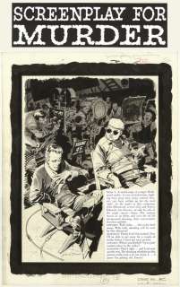 260: Davis Screenplay for Murder CI 2 orignal comic art | Russ Cochran