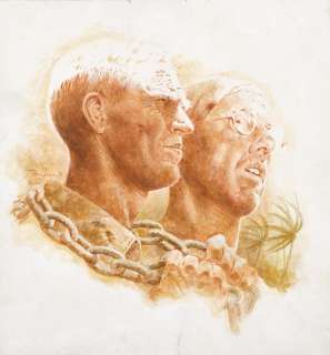 A Tom Jung original Papillon concept artwork for the one sheet poster | Bonhams