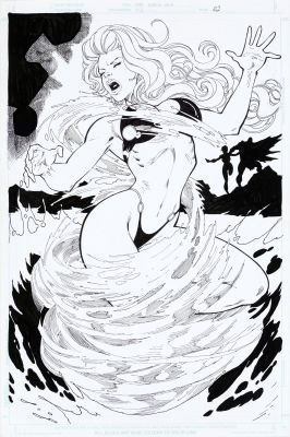 Ron Adrian | Brian Pulido’s Lady Death: Abandon All Hope #3 Page 22 Splash By Ron Adrian (Avatar 2006) | ComicArtFans Classifieds