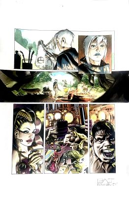 Patrizio Evangelisti | Original page for Termite Bianca. Cm. 32,5x50. Signed. Mint. Code 2123. | Segni e Disegni