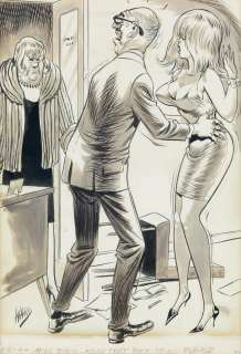(CARTOON) BILL WARD. "Er-- a -- Miss Birch -- read that back to me please." | Swann Galleries