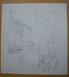 Franka - Originele potloodtekening - Achterkant - Moordende concurrentie (1998) | Catawiki