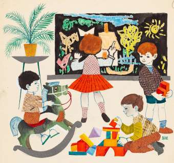 Zbigniew Rychlicki (1922 - 1989) | Zbigniew Rychlicki | Ilustracja do czasopisma "Miś" | Desa Unicum