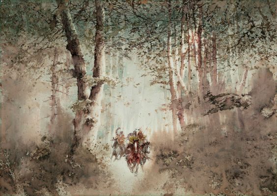 Lot 28 - Tisselli Sergio - "Tribù indiane: Cheyenne ", 2015 | Urania Casa d’Aste