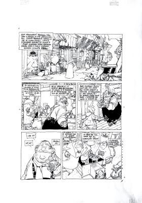 Corrado Mastantuono | Original page cm. 35x50. Ink. Signed. Mint. Code 2197. | Segni e Disegni