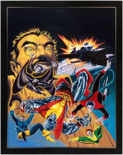 "DEATH OF X" #4 X-MEN VARIANT COVER ORIGINAL ART PAINTING BY GREG HILDEBRANDT. | Hake’s