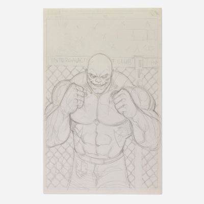 Ed McGuinness, Drax the Destoyer #1 Cover Preliminary Original Art (Marvel Comics, 2015) | Landry Pop Auctions