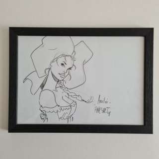 Félix Meynet. Encre... | Félix Meynet. Encre N&B. Buste Alsacienne. 21 x 29,7... | Aibo Art Auction