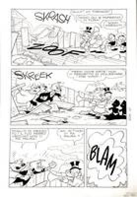 Romano Scarpa | Original page published on Topolino n. 639. Cm.25x36. Ink. Mint. Code 2234. | Segni e Disegni