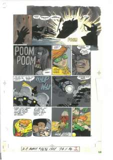 Lynn Varley (Couleurs), Frank Miller (Crayonné), Klaus Janson (Encrage) - Lynn Varley - Lynn Varley Hand Colored Dark Knight Returns page