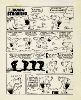 Lot 11 - Carnevali Adriano - "Ronfi - Il Ronfo straniero ", anni ’80 | Urania Casa d’Aste