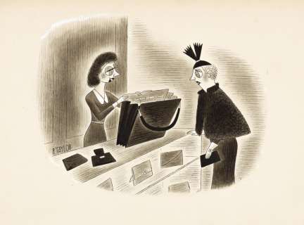 RICHARD TAYLOR (1902-1970) "It is called, appropriately, ’The Carry-all.’" [NEW YORKER / CARTOONS] | Swann Galleries