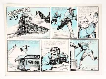 Marin Claude Virginia... | MARIN Claude Virginia City Planche 19 d’un récit publié... | Vermot et Associés