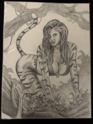 Tigra 12x9 Sketch By Kenyon | eBay US (Buy It Now)