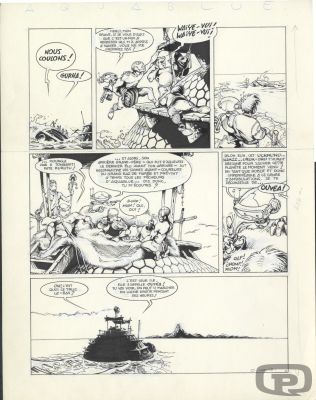 Olivier Vatine | Aquablue, Volume 01, Page 12 - Original Artwork by Olivier Vatine | Pulp’s Art