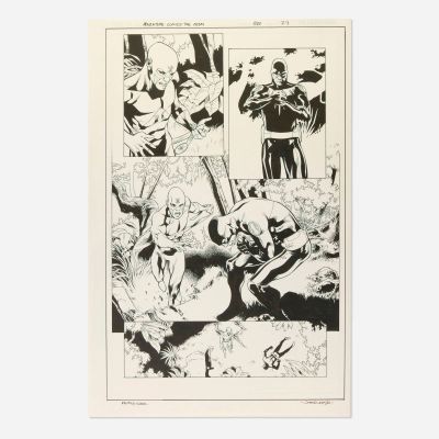 Mahmud A. Asrar and John Dell, Adventure Comics: The Atom #520 Story Page 27 Original Art | Landry Pop Auctions