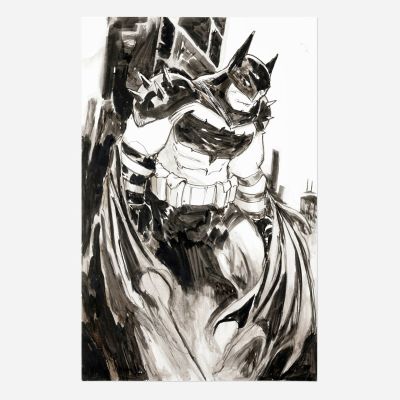 Lot 141 - Larry Stroman, Batman Original Illustration (2025) | Landry Pop Auctions