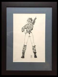 Manara, Milo - Dessin original - La femme-soldat | Catawiki