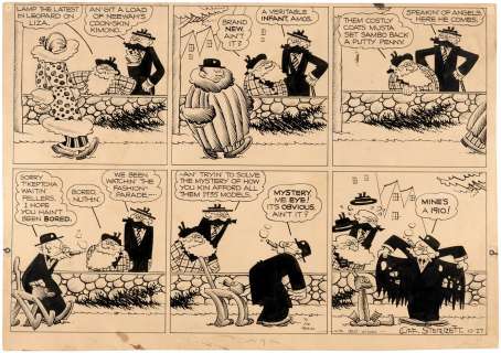 "POLLY AND HER PALS" PARTIAL 1935 SUNDAY ORIGINAL ART BY CLIFF STERRETT. | Hake’s
