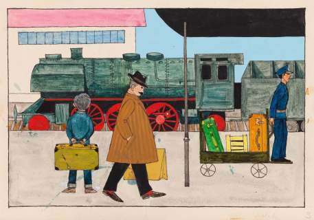 Hanna Czajkowska (1917 - 1991) | Hanna Czajkowska | "Co się zmieniło?", ilustracja | Desa Unicum