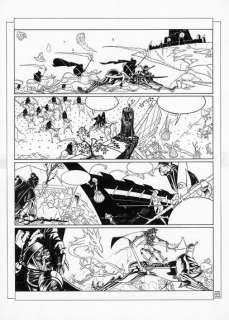 Silvio CADELO (né en... - Lot 52 - La saga d‘Alandor - Le dieu jaloux Encre de Chine sur...