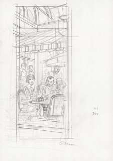 Jean-Pierre Gibrat (Né... | Mine de plomb sur papier pour trois études. Signés... | Tessier Sarrou
