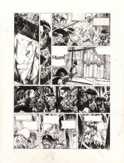 Mathieu Lauffray (Né... | Long John Silver - Guyanacapac Encre de Chine sur papier... | Tessier Sarrou