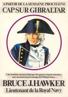 William Vance (1935-... | Bruce J. Hawker - Cap sur Gibraltar Gouache sur papier... | Tessier Sarrou